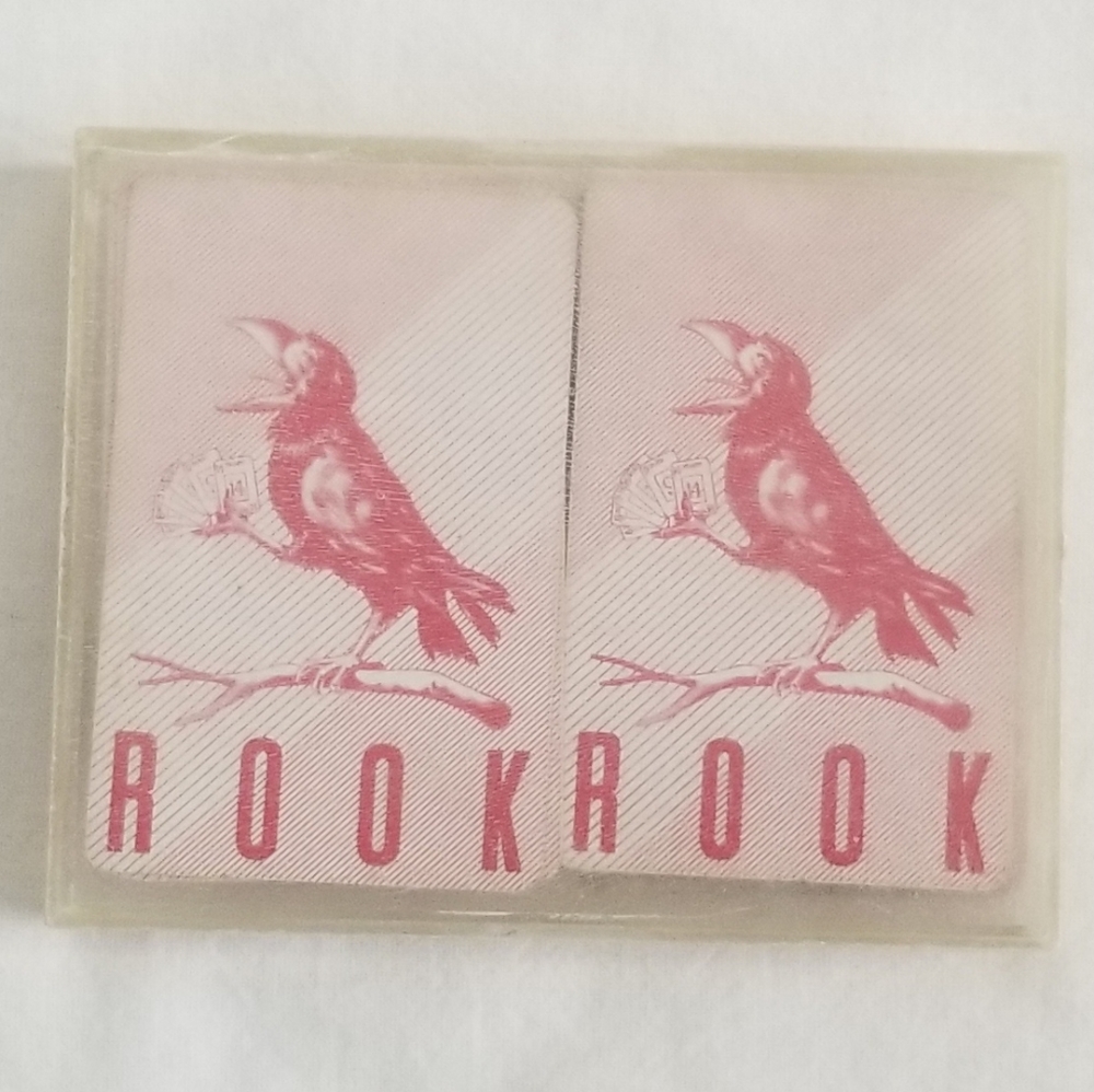 Vintage 1959 ROOK Red Parker Brother Playing Cards
